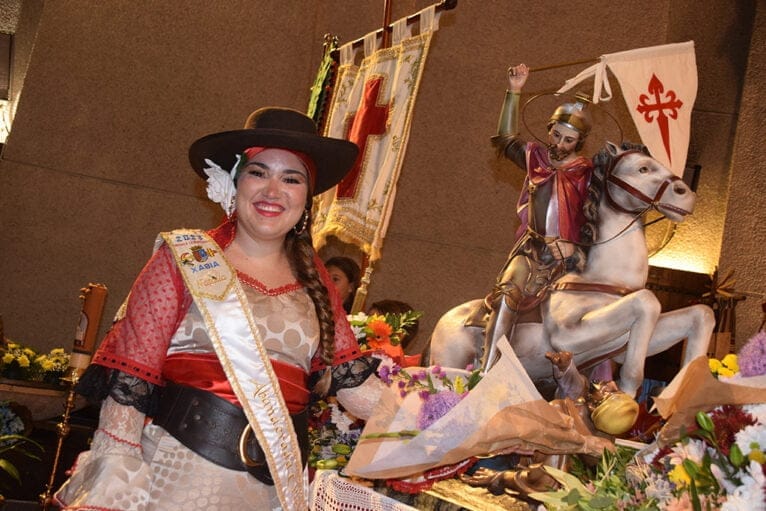 Natalia Moya, Abanderada cristiana en la Ofrenda a Sant Jaume 2023