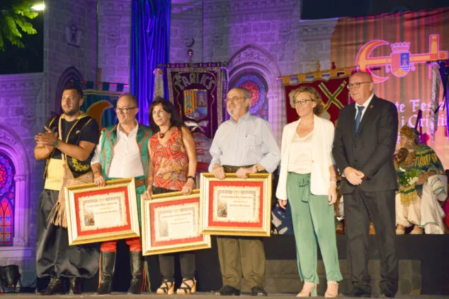 Imagen: Premis Sant Jaume 2023. Enrique Bella, Vicente Teruel (+) y Francisco José Moya
