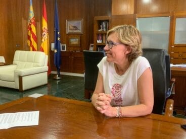 Rosa Cardona durante la entrevista