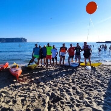 Voluntarios travesia a nado Xàbia 2023