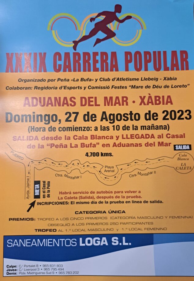 Imagen: Cartel Carrera Popular la Bufa