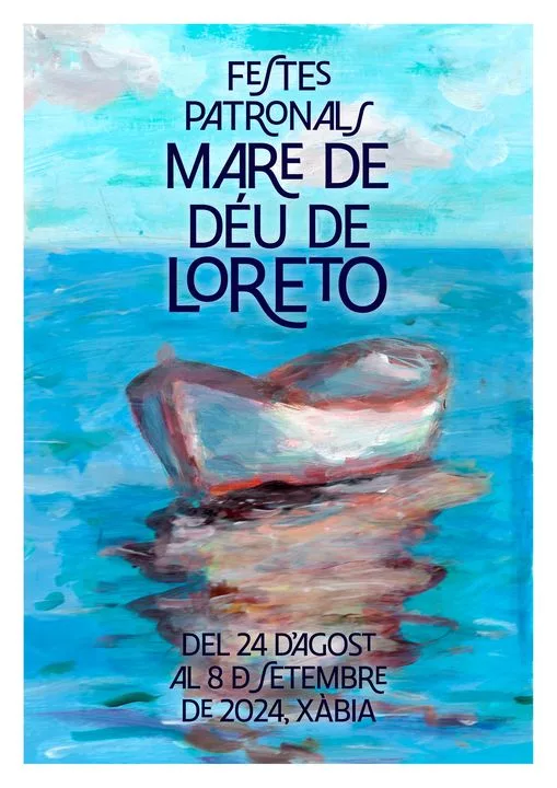 Cartel fiestas loreto Xàbia 2024