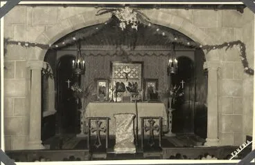 Altar de la capilla de la Casa Montaner  | Foto Familia Sanz de Bremond/AMX