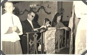 Celebración de una comunión en la Capilla de Casa Montaner | Foto Familia Sanz de Bremond/AMX