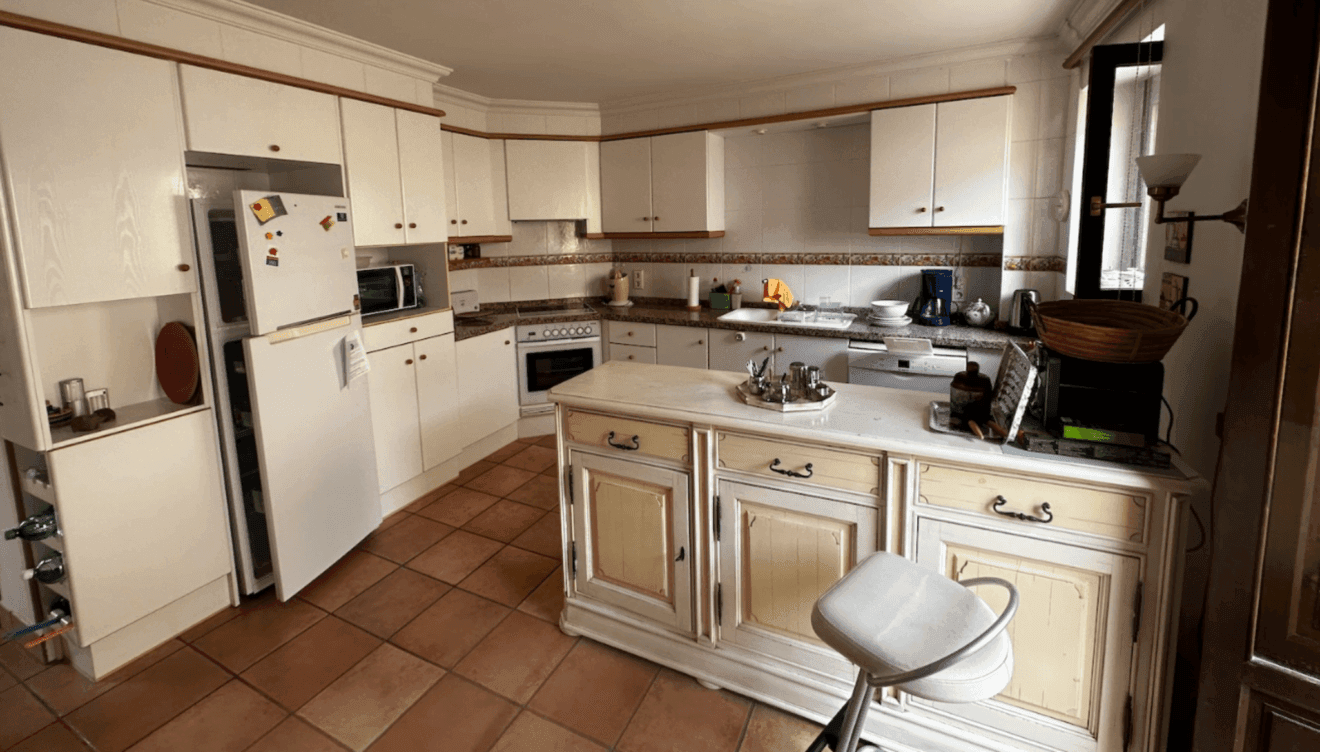 Cocina americana integrada con estilo