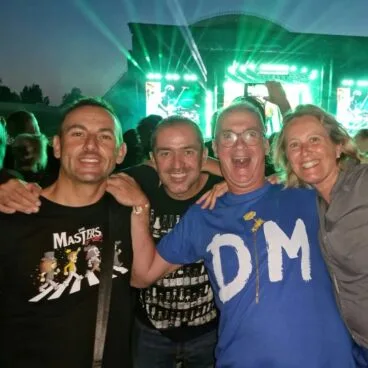 David, Iván, Jaime y Kika en Tallinn