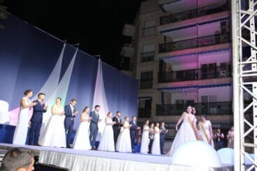 Visita de festeros de Benitatxell en el acto de presentación de mayorales de las fiestas de Loreto Xàbia 2023