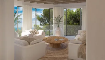 Magnífico salón con vistas al mar