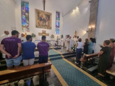Misa en el Monasterio en honor a la Virgen de los Ángeles
