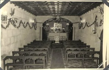 Pequeña iglesia-capilla de la Casa Montaner | Foto Familia Sanz de Bremond/AMX
