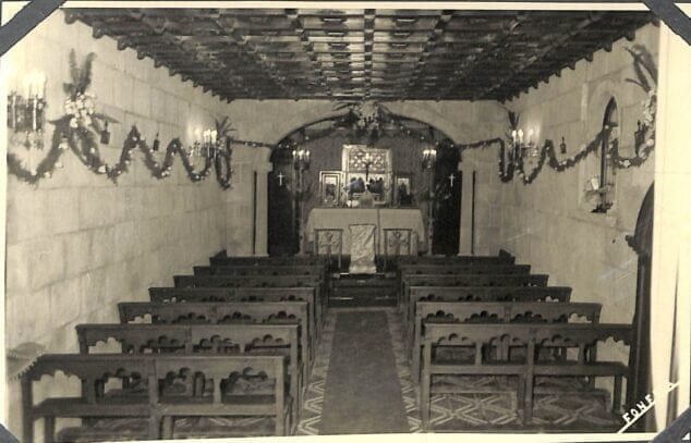 Imagen: Pequeña iglesia-capilla de la Casa Montaner | Foto Familia Sanz de Bremond/AMX