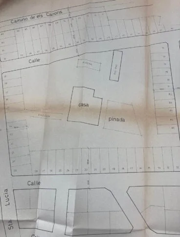Plano de la parcelación de la Casa Montaner | Foto AMX