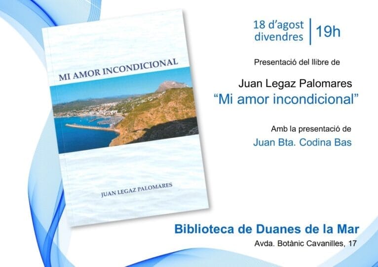 Presentación del libro de Juan Legaz en Xàbia