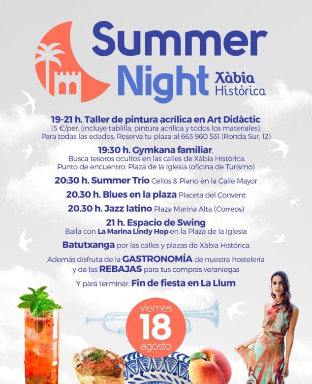 Imagen: Programa de la Summer Night de Xàbia