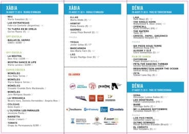 Programación RRFF 2023 Xàbia y Dénia