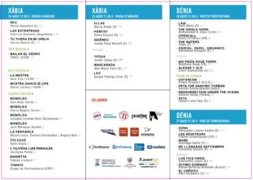 Programación RRFF 2023 Xàbia y Dénia