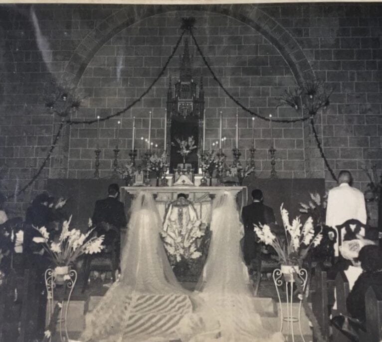 Año 1958. Bodas de las hijas de Tomás Morató Bernabéu, Teresa y Lola. Archivo de Consuelo Cuenca Morató