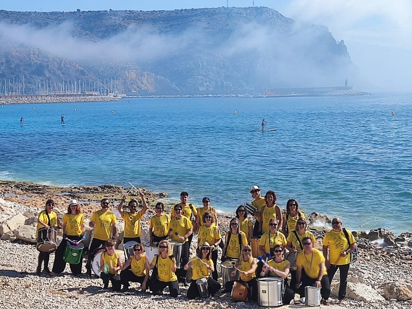 Batucada Xàbia en la Cursa de la Dona