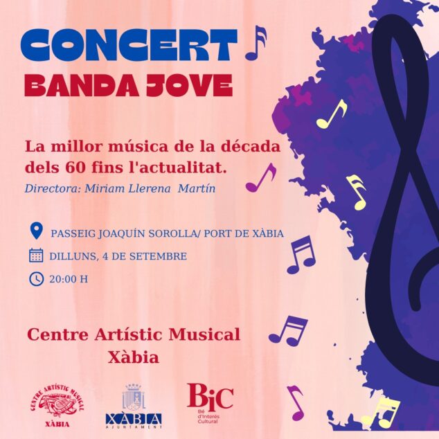 Imagen: Cartel concierto Banda Jove Xàbia