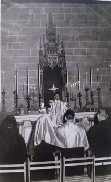 Celebración de una boda en 1957. Archivo Particular