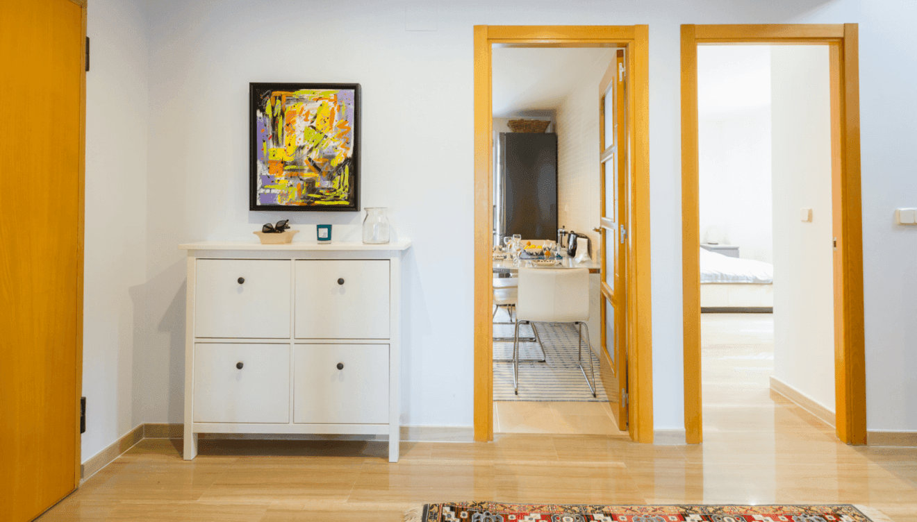 Entrada abierta del ático en Golden Gardens