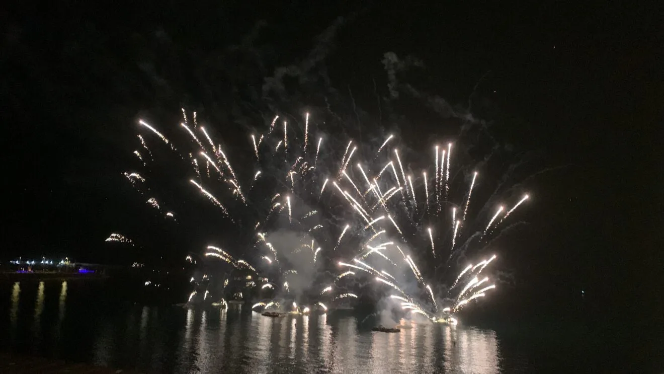 Castillo piroacuático Fiestas Loreto Xàbia 2023