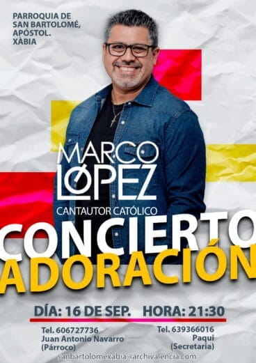 Concierto de Marco López en Jávea – Parroquia San Bartolomé de Xàbia