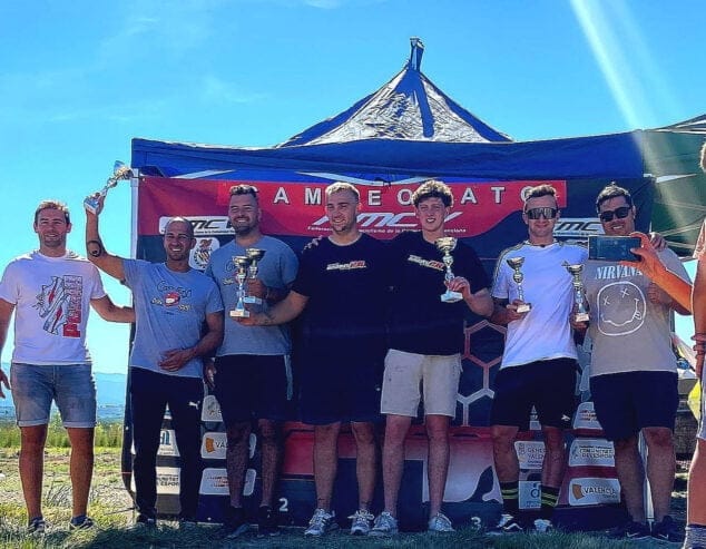 Imagen: Podio de la última competición en la Pobla del Duc