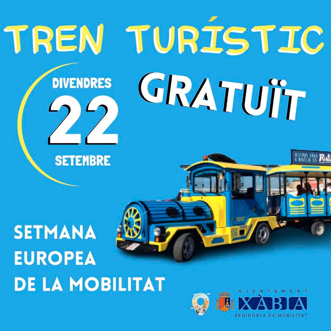 Tren turístico gratuito en Xàbia por la Semana Europea de la Movilidad