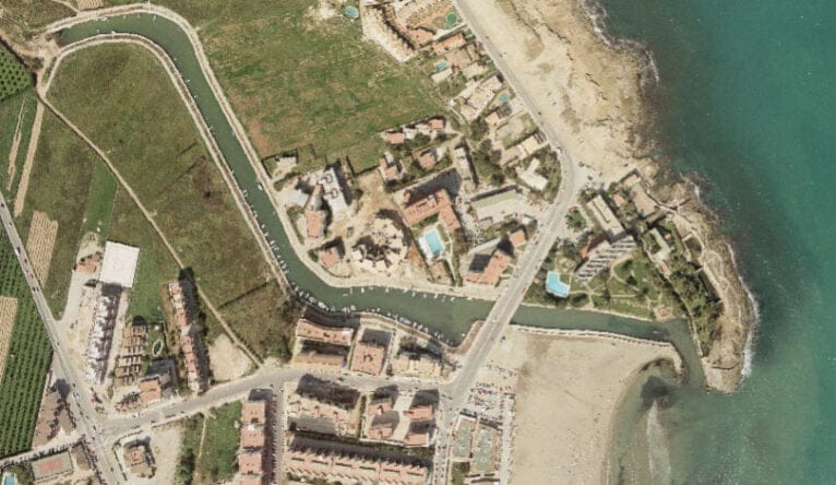 Zona del Arenal entre 1989 -1991| Foto Vuelo Nacional de la Fototeca del Ministerio