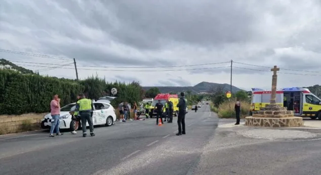 Imagen: accidente Xàbia