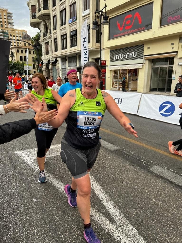 Atletas del Llebeig en la Media Maratón de Valencia