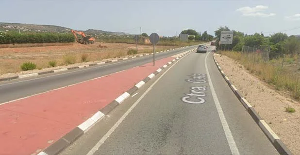 Bild: Carretera de Gata - Xàbia (Google Maps-Datei)
