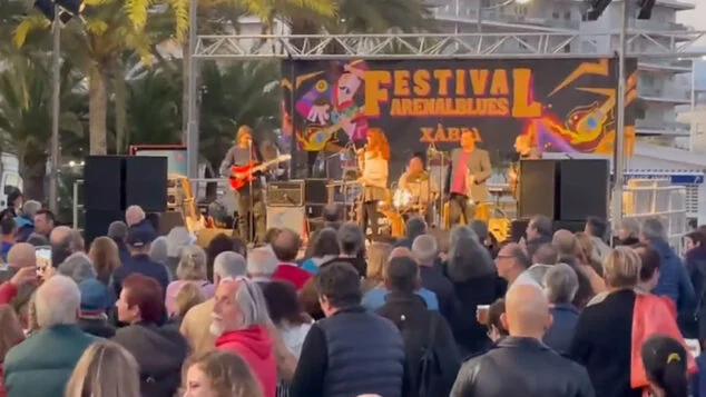 Bild: Konzert des I Arenal Blues Festival von Xàbia