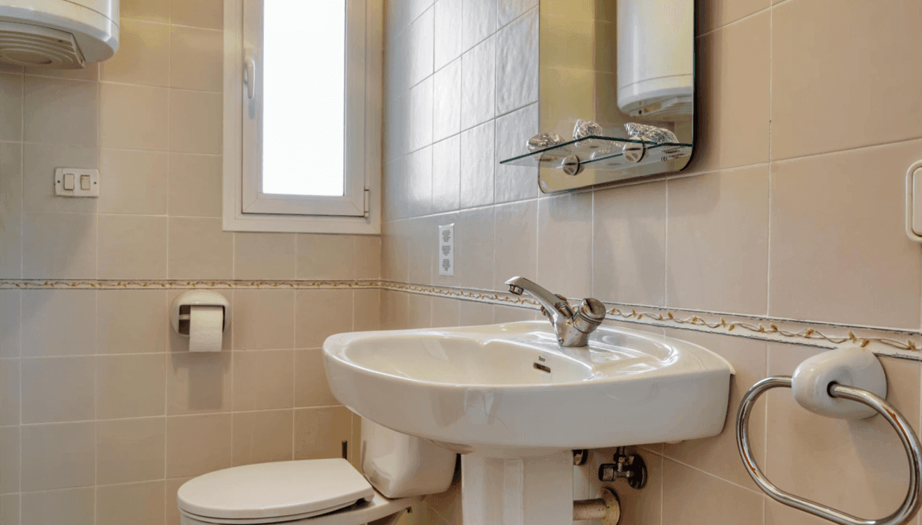 Cuarto de baño en tonos blancos