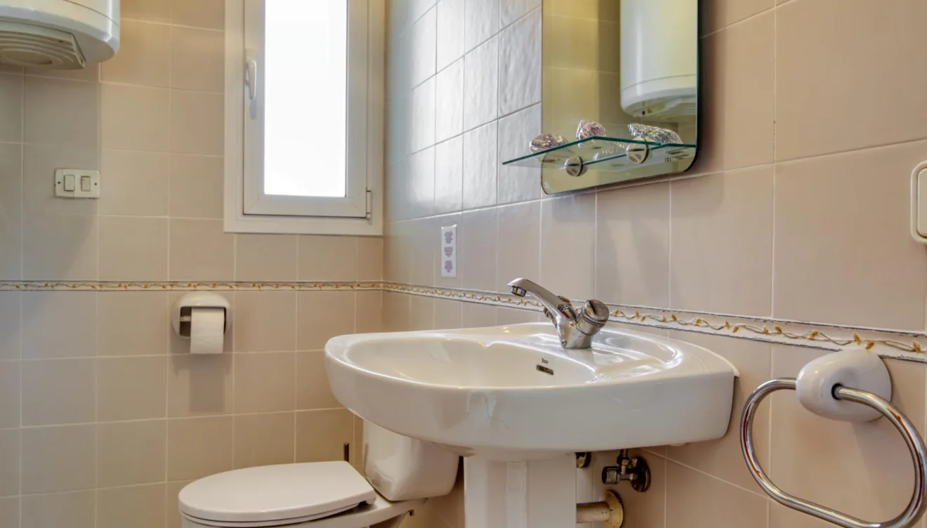 Cuarto de baño en tonos blancos