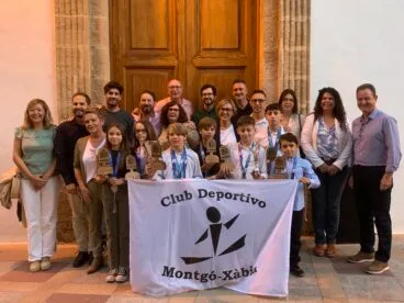 Homenaje a los gimnastas del CD Montgó Xàbia