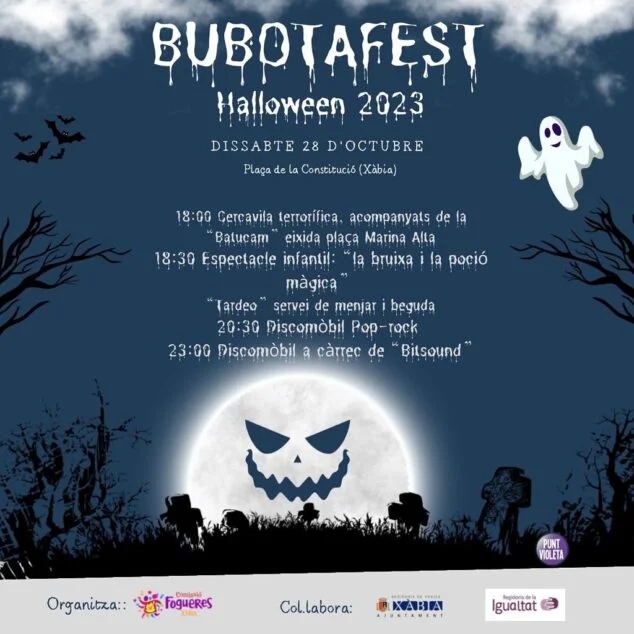 Imagen: Programación de Halloween Xàbia- Bubotafest