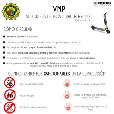 Reglamento uso patinete eléctrico