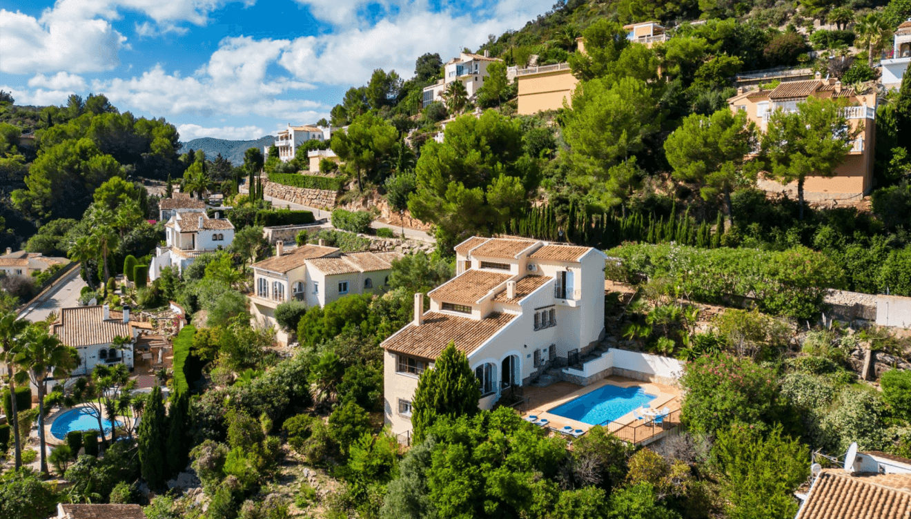 Una villa con vistas espectaculares en Dénia