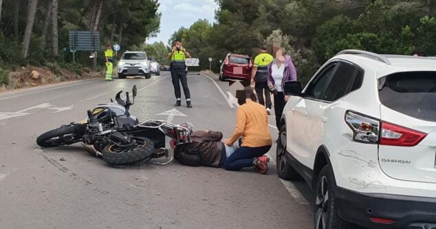 Imagen: Accidente en la carretera de Xàbia - Jesús Pobre