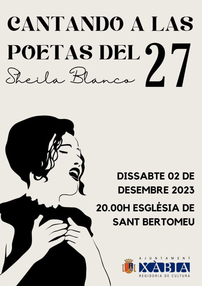 Cartel del Concierto de Sheila Blanco