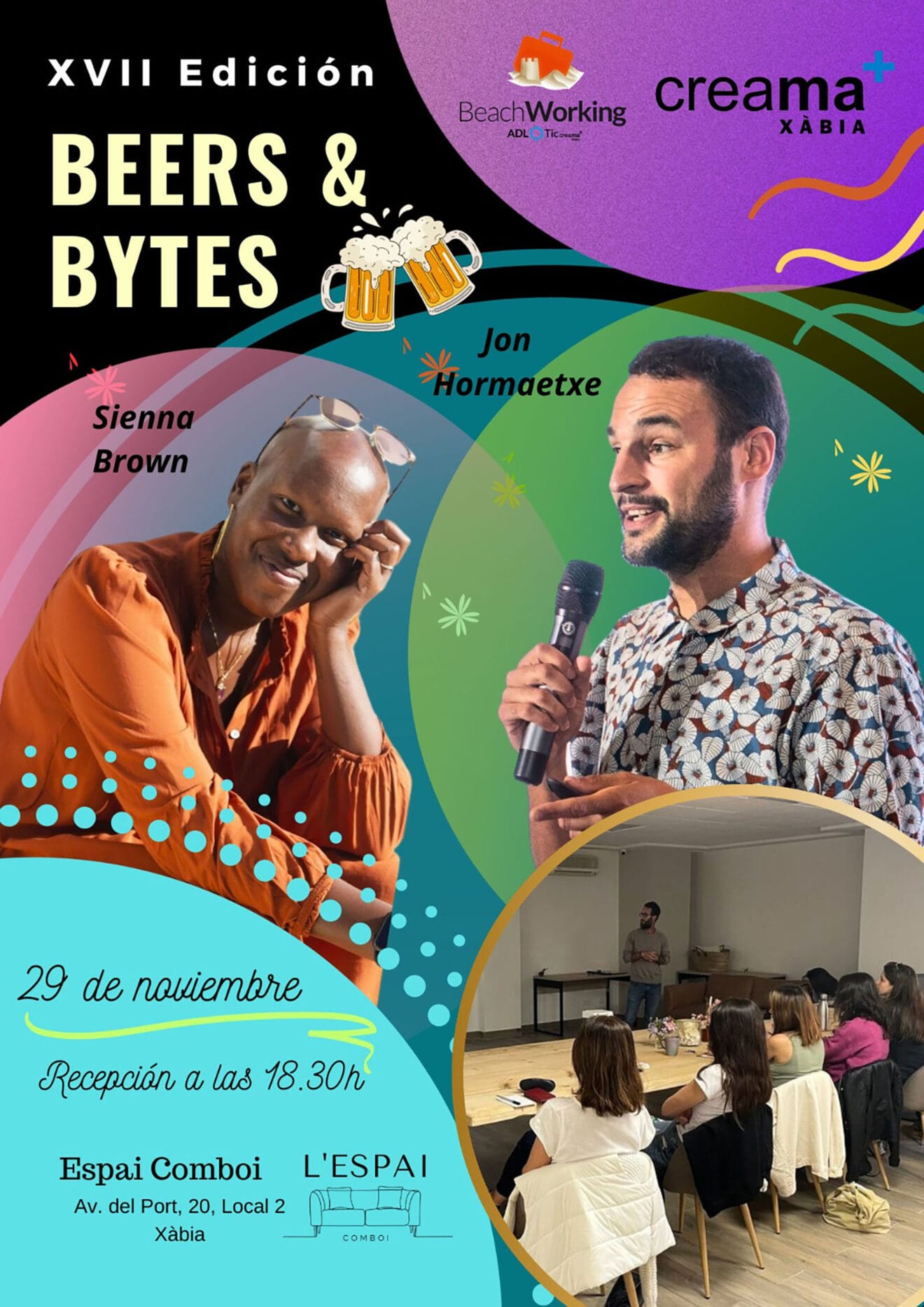El Beers and Bytes motivará a los emprendedores con las historias de Jon Hormaetxe y Sienna Brown