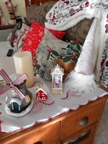 Decoración de Navidad en el interior de Casa Mariela y Nestor