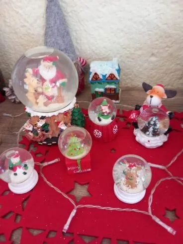 Decoración de Navidad en el interior de Casa Mariela y Nestor
