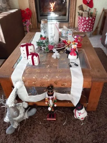 Decoración de Navidad en el interior de Casa Mariela y Nestor