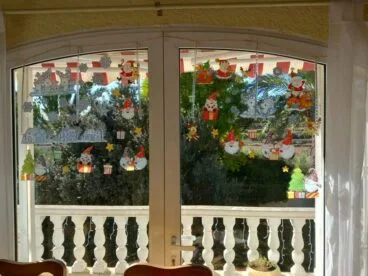 Decoración de Navidad en el interior de Casa Mariela y Nestor