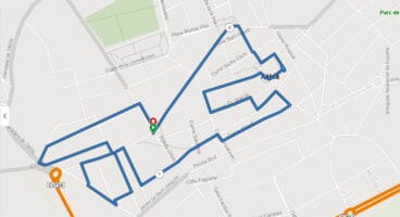 Recorrido de la I San Silvestre Perrestre Xàbia