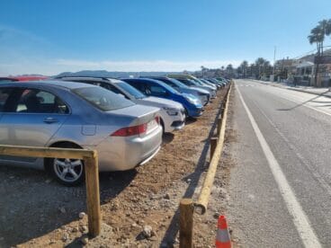 Talanquera instalada en el Primer Montañar