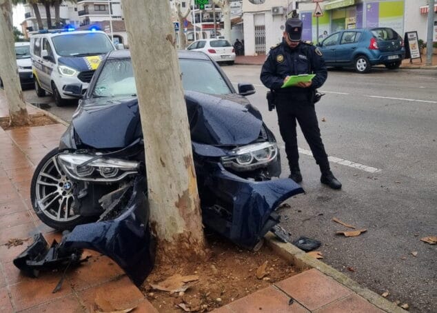 Imagen: Accidente en Xàbia